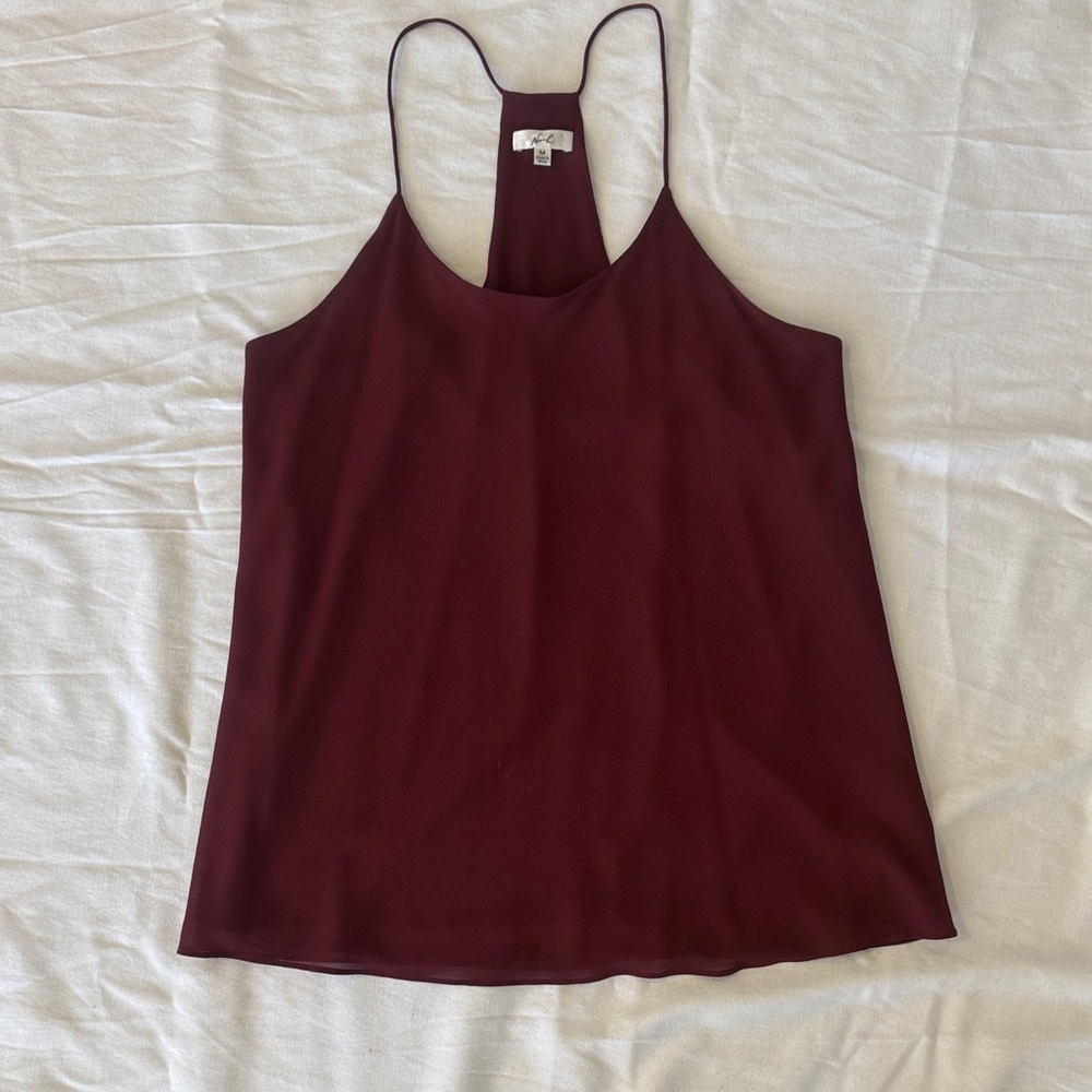 Women's Burgundy Racerback Camisole